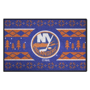 Wholesale-New York Islanders Holiday Sweater Starter Mat NHL Accent Rug - 19" x 30" SKU: 26862