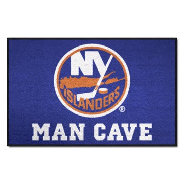 Wholesale-New York Islanders Man Cave Starter NHL Accent Rug - 19" x 30" SKU: 14458