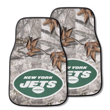 Wholesale-New York Jets 2-pc Carpet Car Mat Set NFL Auto Floor Mat - 2 piece Set - 17" x 27" SKU: 25509