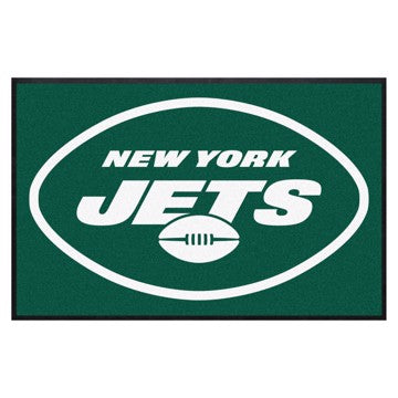 Wholesale-New York Jets 4X6 High-Traffic Mat with Durable Rubber Backing NFL Commercial Mat - Landscape Orientation - Indoor - 43" x 67" SKU: 9893