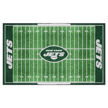 Wholesale-New York Jets 6X10 Plush Rug NFL Plush Area Rug - 70" x 117" SKU: 35161