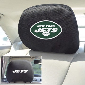Wholesale-New York Jets Headrest Cover NFL Universal Fit - 10" x 13" SKU: 12509
