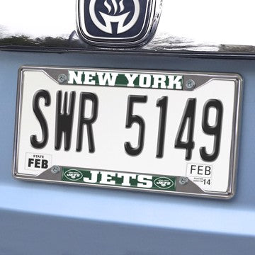 Wholesale-New York Jets License Plate Frame NFL Exterior Auto Accessory - 6.25" x 12.25" SKU: 21569