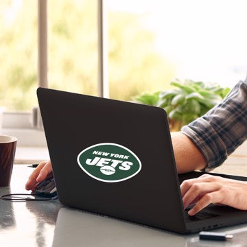 Wholesale-New York Jets Matte Decal NFL 1 piece - 5” x 6.25” (total) SKU: 61233