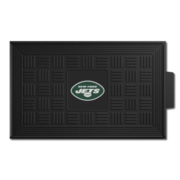 Wholesale-New York Jets Medallion Door Mat NFL Outdoor Door Mat - 19.5" x 31" SKU: 11452