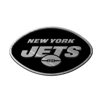 Wholesale-New York Jets Molded Chrome Emblem NFL Plastic Auto Accessory SKU: 60278