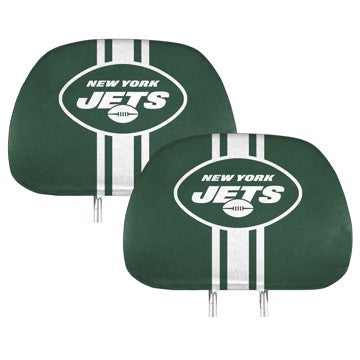 Wholesale-New York Jets Printed Headrest Cover NFL Universal Fit - 10" x 13" SKU: 62022