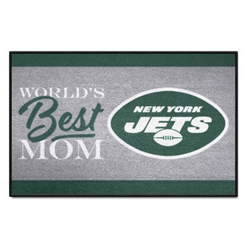 Wholesale-New York Jets Starter Mat - World's Best Mom NFL Accent Rug - 19" x 30" SKU: 18037