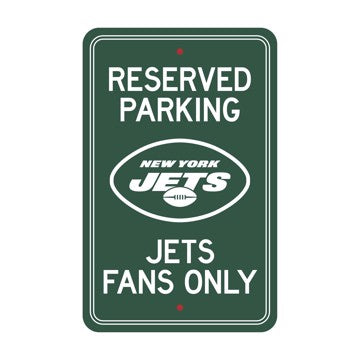 Wholesale-New York Jets Team Color Reserved Parking Sign Décor 18in. X 11.5in. Lightweight NFL Lightweight Décor - 18" X 11.5" SKU: 32173