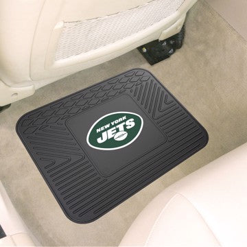 Wholesale-New York Jets Utility Mat NFL Back Seat Car Floor Mats - 1 Piece - 14" x 17" SKU: 9986