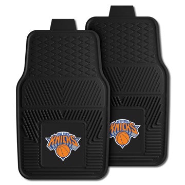 Wholesale-New York Knicks 2-pc Vinyl Car Mat Set NBA Auto Floor Mat - 2 piece Set - 17" x 27" SKU: 9358
