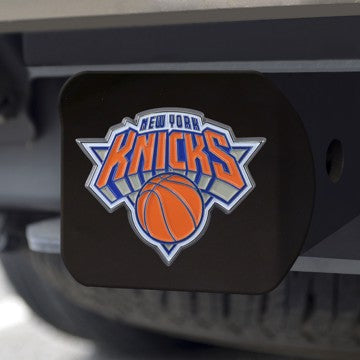 Wholesale-New York Knicks Hitch Cover NBA Color Emblem on Black Hitch - 3.4" x 4" SKU: 22738