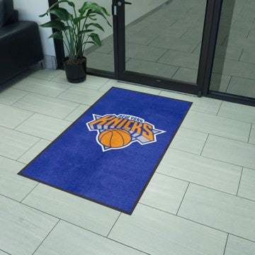 Wholesale-New York Knicks Knicks 3X5 High-Traffic Mat with Rubber Backing - Portrait Orientation NBA Commercial Mat - Portrait Orientation - Indoor - 33.5" x 57" SKU: 9936