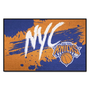 Wholesale-New York Knicks Starter Mat - Slogan NBA Accent Rug - 19" x 30" SKU: 36003