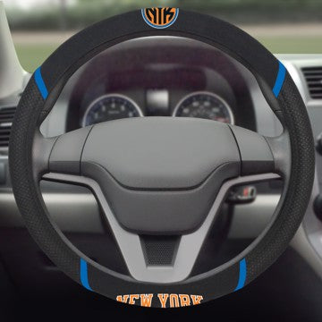 Wholesale-New York Knicks Steering Wheel Cover NBA Universal Fit - 15" x 15" SKU: 14867