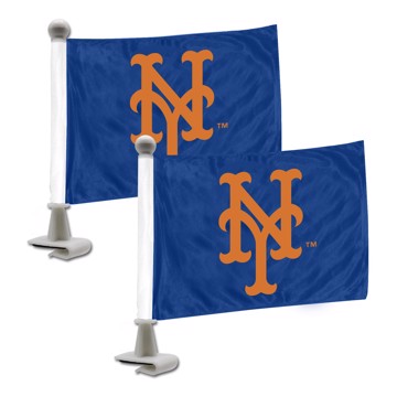 Wholesale-New York Mets Ambassador Flags MLB Mini Suto Flags - 2 Piece - 4" x 6" SKU: 61847