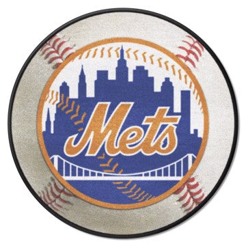 Wholesale-New York Mets Baseball Mat MLB Accent Rug - Round - 27" diameter SKU: 31457