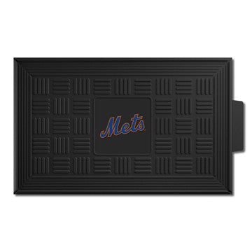 Wholesale-New York Mets Medallion Door Mat MLB Outdoor Door Mat - 19.5" x 31" SKU: 11306