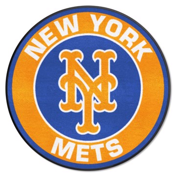Wholesale-New York Mets Roundel Mat MLB Accent Rug - Round - 27" diameter SKU: 18143