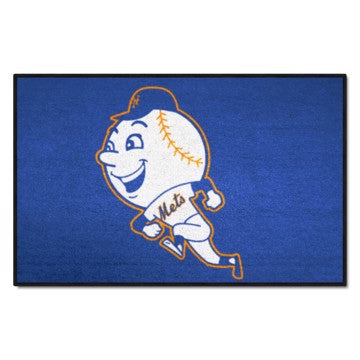 Wholesale-New York Mets Starter Mat - Retro Collection MLB Accent Rug - 19" x 30" SKU: 1756