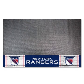 Wholesale-New York Rangers Grill Mat - Retro Collection NHL Vinyl Mat - 26" x 42" SKU: 35555