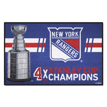 Wholesale-New York Rangers Starter Mat - Dynasty NHL Accent Rug - 19"x30" SKU: 34295