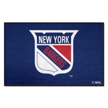 Wholesale-New York Rangers Starter Mat - Retro Collection NHL Accent Rug - 19" x 30" SKU: 35552