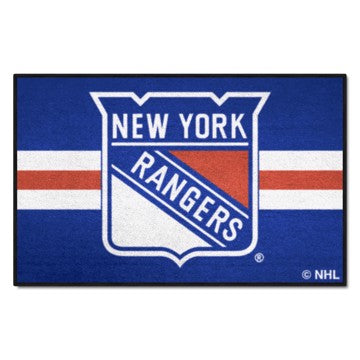 Wholesale-New York Rangers Starter - Uniform Alternate Jersey NHL Accent Rug - 19" x 30" SKU: 31944