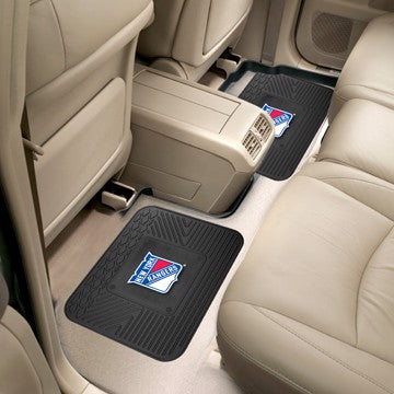 Wholesale-New York Rangers Utility Mat Set NHL Back Seat Car Floor Mats - 2 Piece Set - 14" x 17" SKU: 12405