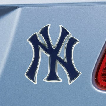 Wholesale-New York Yankees Emblem - Color MLB Exterior Auto Accessory - Color Emblem - 3.2" x 3" SKU: 26656