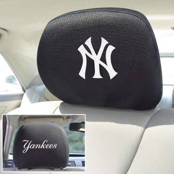 Wholesale-New York Yankees Headrest Cover MLB Universal Fit - 10" x 13" SKU: 12545