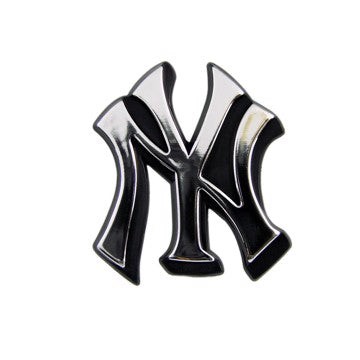 Wholesale-New York Yankees Molded Chrome Emblem MLB Plastic Auto Accessory SKU: 60227