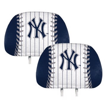Wholesale-New York Yankees Printed Headrest Cover MLB Universal Fit - 10" x 13" SKU: 62000