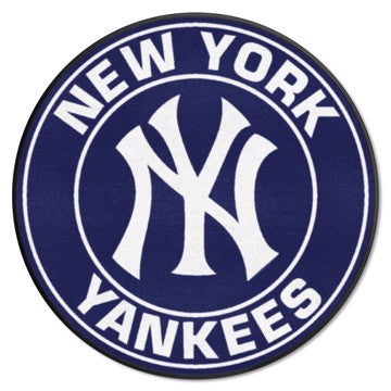 Wholesale-New York Yankees Roundel Mat MLB Accent Rug - Round - 27" diameter SKU: 18144