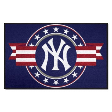 Wholesale-New York Yankees Starter Mat - MLB Patriotic MLB Accent Rug - 19" x 30" SKU: 18546