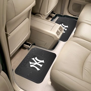 Wholesale-New York Yankees Utility Mat Set MLB Back Seat Car Floor Mats - 2 Piece Set - 14" x 17" SKU: 12309