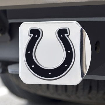 Wholesale-NFL - Indianapolis Colts Hitch Cover NFL - Indianapolis Colts Chrome Emblem on Chrome Hitch on Chrome 3.4"x4" SKU: 21535