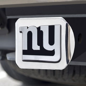 Wholesale-NFL - New York Giants Hitch Cover NFL - New York Giants Chrome Emblem on Chrome Hitch on Chrome 3.4"x4" SKU: 21563