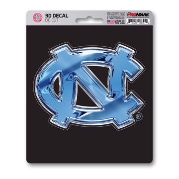 Wholesale-North Carolina 3D Decal University of North Carolina - Chapel Hill 3D Decal 5” x 6.25” - "NC" Logo SKU: 62825