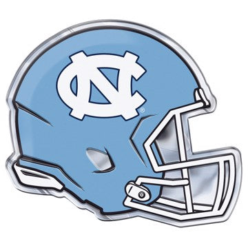 Wholesale-North Carolina Embossed Helmet Emblem University of North Carolina - Chapel Hill Embossed Helmet Emblem 3.25” x 3.25 - "NC" Logo SKU: 60772