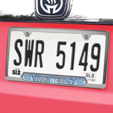 Wholesale-North Carolina Embossed License Plate Frame University of North Carolina - Chapel Hill Embossed License Plate Frame 12.25” x 6.25” - Primary Logo and Wordmark SKU: 61988