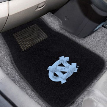 Wholesale-North Carolina Embroidered Car Mat Set University of North Carolina Chapel Hill (UNC) - 17"x25.5" - 2 Piece SKU: 10713