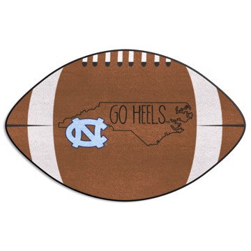 Wholesale-North Carolina Tar Heels Southern Style Football Mat 20.5"x32.5" SKU: 21176