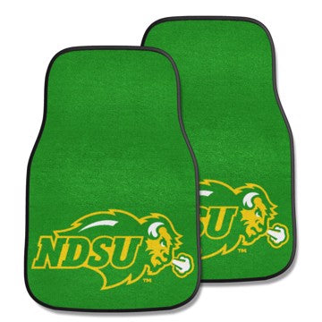 Wholesale-North Dakota State Bison 2-pc Carpet Car Mat Set 17in. x 27in. - 2 Pieces SKU: 5286