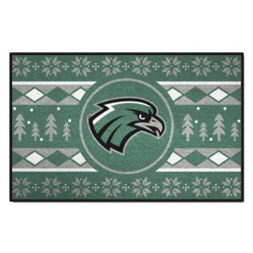 Wholesale-Northeastern State Riverhawks Holiday Sweater Starter Mat 19"x30" SKU: 34900