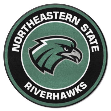 Wholesale-Northeastern State Riverhawks Roundel Mat 27" diameter SKU: 34910