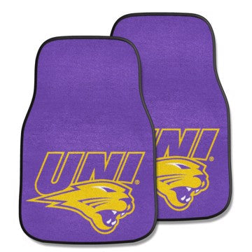 Wholesale-Northern Iowa Panthers 2-pc Carpet Car Mat Set 17in. x 27in. - 2 Pieces SKU: 5472
