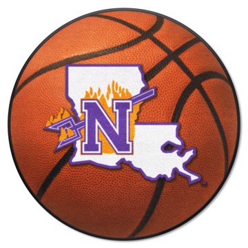 Wholesale-Northwestern State Demons Basketball Mat 27" diameter SKU: 913