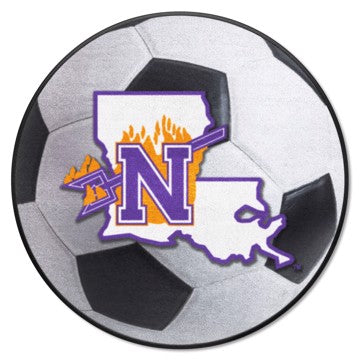 Wholesale-Northwestern State Demons Soccer Ball Mat 27" diameter SKU: 910