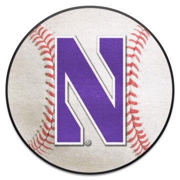 Wholesale-Northwestern Wildcats Baseball Mat 27" diameter SKU: 834